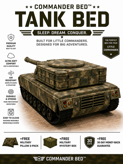 Commander Bed™ – Mixed Military Camo Tank